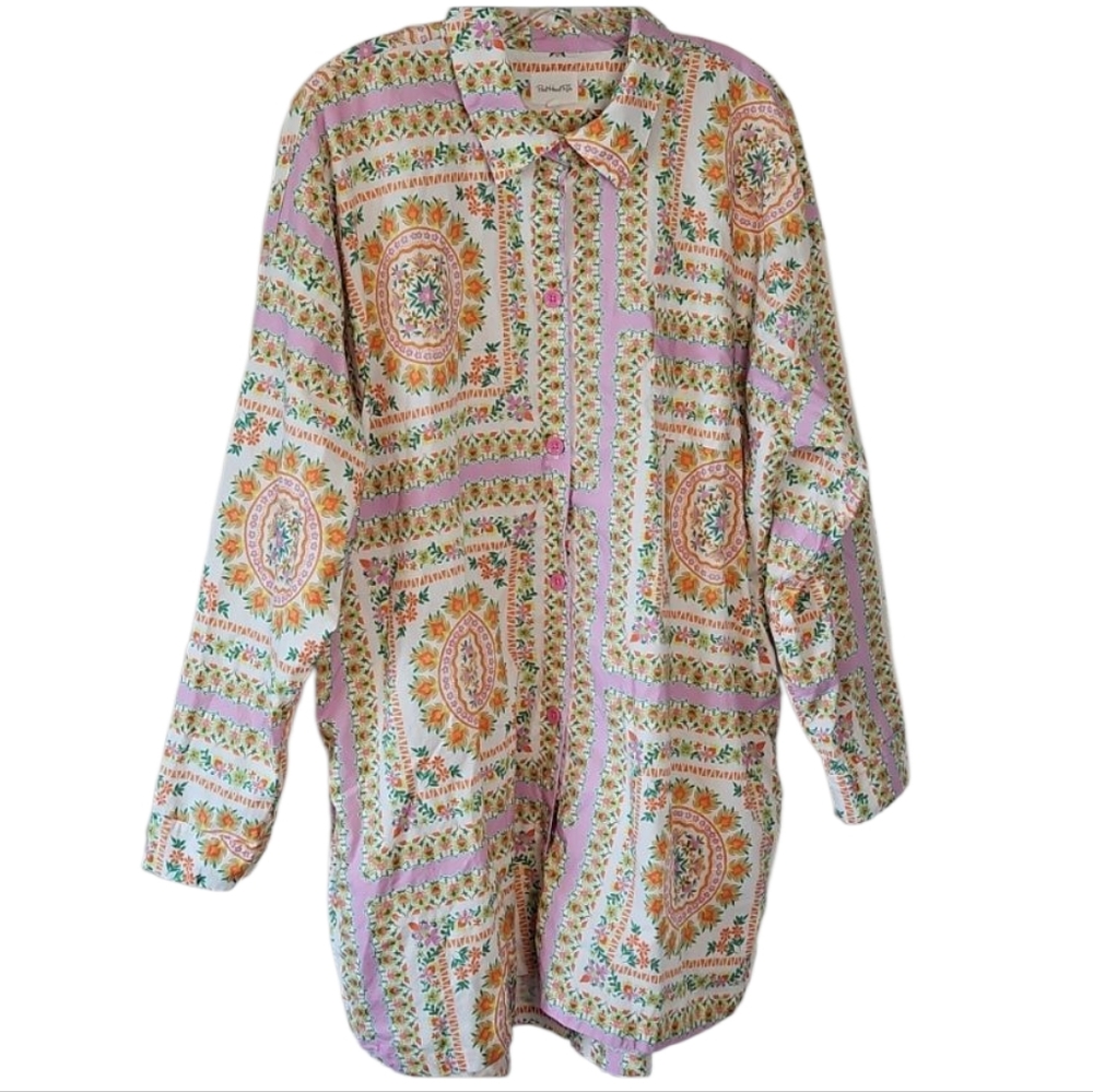 Bed Head Pjs Long Sleeve Sleep Shirt, Size Large - Picture 2 of 13